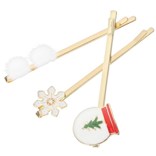 HAPINARY 6stücke Teiliges Weihnachts-bobby-pin Metall Dekorative Haarklammern Für Mädchen Vielseitige Haarspangen Für Dickes Und Dünnes Haar Für Festlichkeiten Und von HAPINARY