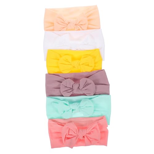 HAPINARY 6 Stk baby stirnband baby stirnbänder Haarschmuck für Babys Haargummi Haarband dehnbares Stirnband Stirnbänder für Kinder Prinzessin Elastischer Kopf Kopfbedeckung Kleinkind Nylon von HAPINARY