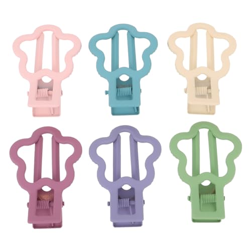 HAPINARY 6 Stück Blumige Haarklammern für Damen Friseur haarspangen zur Seiten Ponyfixierung Modische Haaraccessoires für Alltag Party und Hochzeit Vielseitig Einsetzbare Haarschmuckclips von HAPINARY