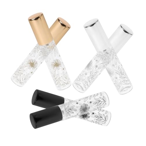 HAPINARY 6 Stück Glas Sprühflaschen Reise Sprühflaschen Für Gesichtscreme Handcreme Und Shampoo von HAPINARY