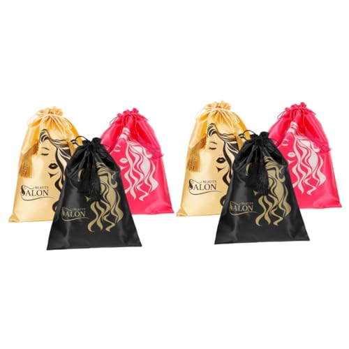 HAPINARY 6 Stück Perücken Verpackungsbeutel, Perücken Aufbewahrungsbeutel, Organizer Für Mehrere, Satin Taschen Mit Kordelzug, Taschen Für Die Reise, von HAPINARY