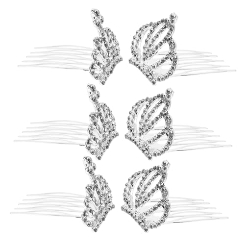 HAPINARY 6stücke Tiara Haarkamm Dainty Mini Krone Mit Strass Für Geburtstagsfeiern Und Hochzeiten Als Blumenmädchen Kopfschmuck Für Besondere Anlässe von HAPINARY