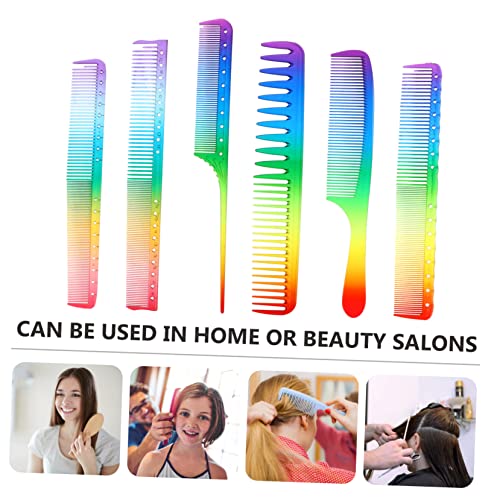 HAPINARY 6 Stück Teiliges Bunte Kunststoff Haarkämme Leicht Tragbar Antistatisch für Damen Mädchen Vielseitig Verwendbar Styling Accessoires von HAPINARY