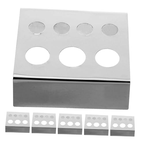 HAPINARY 6 Stück Teiliges Edelstahl Tattoo Pigment Tintenbecherhalter Organizer Ständer für Farbmischarbeiten Professionelles Tattoo Zubehör für Studio und Künstler von HAPINARY