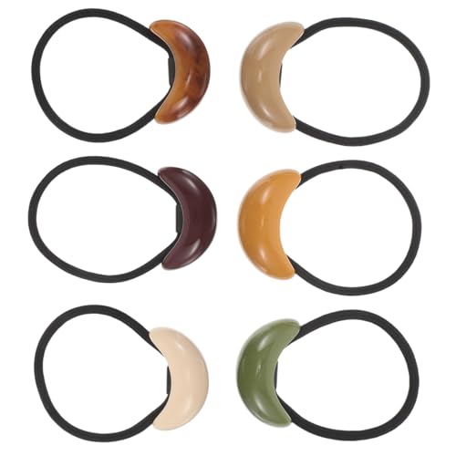 HAPINARY 6 Stück Teiliges Geometrische Haarbänder Hochelastische Ponytail Schonend Elastische Haargummis Für Frauen Mädchen Alltag Sport von HAPINARY