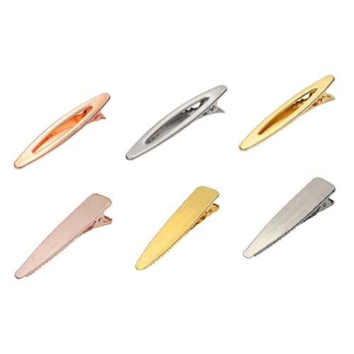 HAPINARY 6 Stück Teiliges Haarklammern aus Stabile Haarnadeln für Damen und Mädchen Rutschfest Formbeständig Modische Haarspangen in Gold Silber und Roségold für Vielseitiges Styling von HAPINARY
