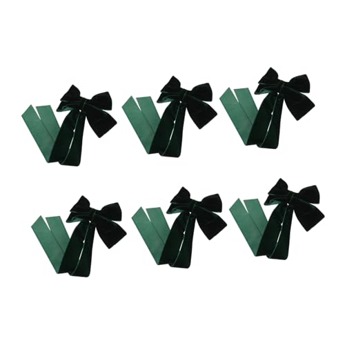 HAPINARY 6stücke Grüne Haarschleife Aus Samt Für Damen Und Mädchen Schleifen-druckknopfklammer Mit Stoffschleife Kleine Haarschleifen Als Accessoire Für Geburtstage Veranstaltungen Und von HAPINARY