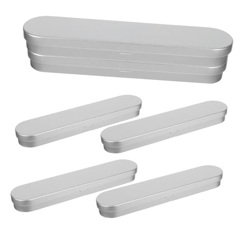 HAPINARY 6stücke Blechdose Mit Deckel Aus Weißblech Für Stifte Kleine Gegenstände Tragbar Für Reisen Büro Zuhause Basteln Make-up-Pinsel von HAPINARY