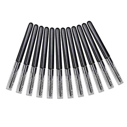 HAPINARY 60 Stk Wimpernkamm Mit Deckel Reise Haarbürste Multifunktionale Brauenkämme Mini-werkzeuge Augenbrauenbürsten Mascara-wimperntrenner Mascara- Wimpern Kosmetik Black Nylon von HAPINARY