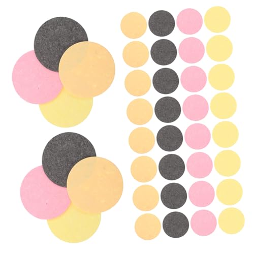 HAPINARY 60 Stück Teiliges Komprimierte Zellulose Gesichtsreinigungsschwämme Rund Wiederverwendbare Make Up Entferner Pads aus Holzfasern Sanftes Peeling Platzsparend für Empfindliche Haut von HAPINARY