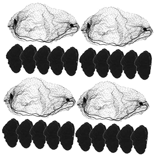 HAPINARY 60stücke Haarnetz Für Elastisches Haarnetz Für Und Mädchen Unsichtbare Haarnetze Für Balletttanz Geeignet Für Dickes Und Dünnes Haar Schwarz von HAPINARY