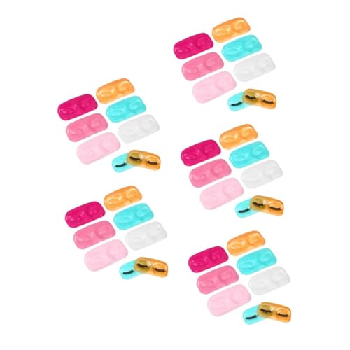 HAPINARY 60 Stück Wimpern Gesichtsunterstützung, Kleine Wimpernschale, Displayschalen Für Künstliche, Organizer Für Falsche, Organisationsschale, von HAPINARY