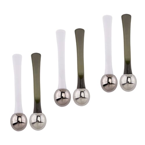 HAPINARY 6 Stück Augencreme-löffel Aus Zinklegierung Für Creme-aufnahme Und Ödemreduktion Ergonomisches Design von HAPINARY