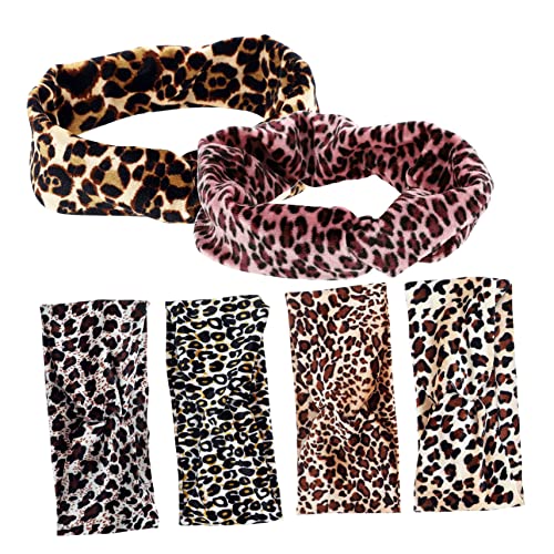 HAPINARY 6stücke Sports Stirnband Für Damen Workout Stirnband Mit Leopardenmuster Schweißband Sportstirnband Für Laufen Fitness Yoga Und Andere Sportaktivitäten Für Damen von HAPINARY
