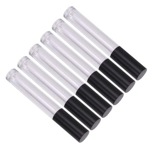 HAPINARY 6St Lippenstabflaschen Sirupspender Lippenstiftfläschchen Pumpspender zum Sprühen Zahnpastaspender lip gloss sets lip glitter kit Lipgloss-Flaschen Lipgloss-Behälter leer Black von HAPINARY
