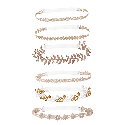 HAPINARY 6er Satz Kinder Spitzen Stirnband Dekorativ Haarband Headwrap Haar Zubehör Für Mädchen Kleinkind von HAPINARY