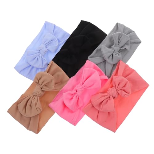 HAPINARY 6St stirnband Schleife-Stirnbänder für Kleinkinder elastisches Schleifenstirnband kinder haarschmuck hair accessories stirnbänder Babybogen Prinzessin Kopfbedeckung von HAPINARY