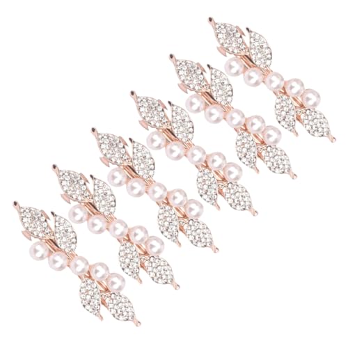 HAPINARY Haarspange Mit Strasssteinen Und Perlen Haarschmuck Für Damen Schöne Haarnadeln Zum Gestalten Von Frisuren von HAPINARY