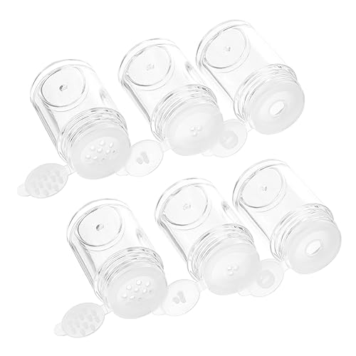 HAPINARY 6St Lose Pulverflasche kleines Sieb Lidschatten-Puderdose Vorratsbehälter für Pulver Pulverflasche mit offenem Loch Füllung Container Dekorationen Kosmetik reisen von HAPINARY