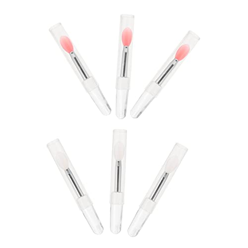 HAPINARY 6st Silikon-lippenmaskenpinsel Make-up-lippenstift Schönheit Lippenmasken-pinselwerkzeug Wimpernbürstenwerkzeug Make-up-accessoire Fräulein Lippenstiftpinsel Kieselgel Mädchen von HAPINARY