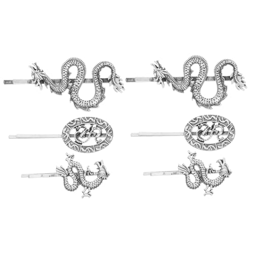 HAPINARY 6stücke Drachen Haarnadel Punk Metall Barrettes Für Frauen Mädchen Teenager Haarschmuck Für Halloween Tanz Cosplay Horror Themenabend von HAPINARY