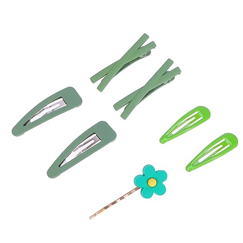 HAPINARY 7stücke Grüne Blumen-haarnadeln Haarklammern Mit Druckknopf Alligator-haarspange Haarnadel-haarspange Für Mädchen Und Frauen Mini-haarspangen Aus Strapazierfähigem Kunststoff von HAPINARY