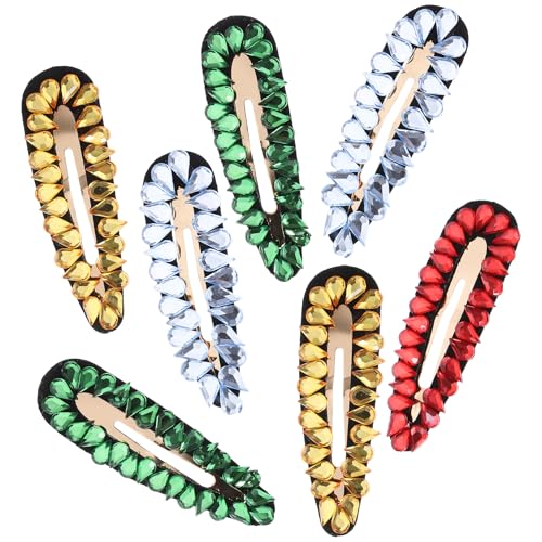 HAPINARY 7stücke Teiliges Farbige Glas-rhinestone Haarspangen Für Frauen Und Mädchen Kreative Haarklammern Mixed-color Für Stilvolle Akzente Im Haar von HAPINARY