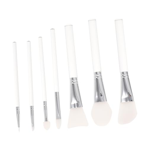 HAPINARY 7stücke Kosmetikpinsel Damen Mit Acrylgriff Pinselset Mit Silikonkopf Make-up Pinsel Für Praktisches Kosmetikzubehör von HAPINARY