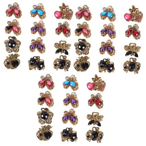 HAPINARY 3 Sets Vintage Mini-haarspangen Silberfarben Haarspangen Für Frauen 12 Stück * 3 Zufällige Farbe HAPINARY 3 Sets Vintage Mini-haarspangen Silberfarben Haarspangen Für Frauen 12 Stück * 3 Zufällige Farbe von HAPINARY