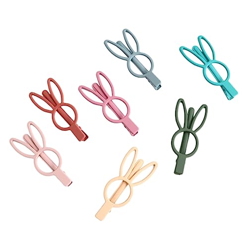 HAPINARY 7PCS üße Rabbit Haarklammern Matte Haarspangen Für Damen Und ädchen Bunte Haarclips Für Fransen Und Seitliches Haarstyling von HAPINARY