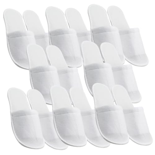 HAPINARY 8 Paare Rutschfeste Einweg Spa Slipper für Gäste Hotel Hausschuhe Weiche Atmungsaktive Hausschuhe für Damen und Herren Salon Party Urlaub von HAPINARY