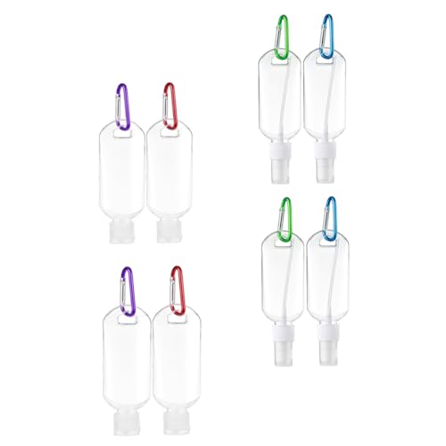 HAPINARY 8 Reiseflaschen Mit Haken Auslaufsichere Flaschen Tragbare Flaschen Petg-material Langlebig Und Praktisch Für Reisen Parfüm Hand von HAPINARY