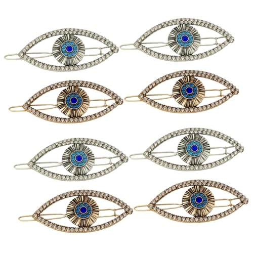 HAPINARY 8 Stück Haarnadeln, Haarspangen Für Damen, Mit Bösem Blick, Haarspange, Haarnadel Mit Bösem Blick, Hübsche Haarspangen Für Damen, Haarspangen Mit Bösem Blick, Haarschmuck Für von HAPINARY