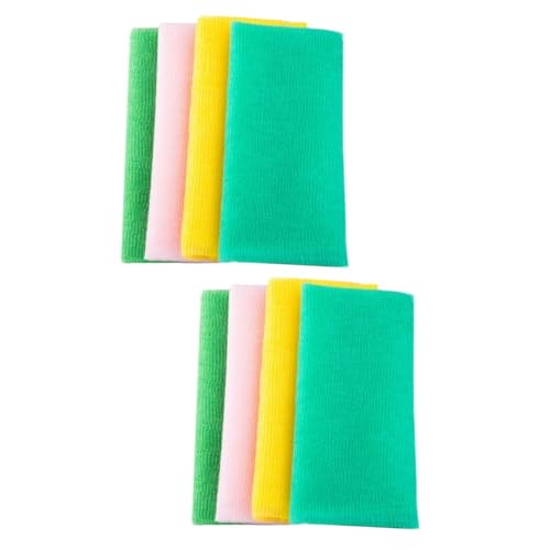 HAPINARY 2sets Peeling Körper Wäscher Peeling Handtuch Bad Handtuch Bein Wäscher Körper Waschlappen 4 Stücke * 2 von HAPINARY