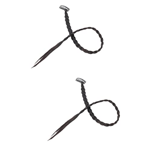 HAPINARY 8 Teilige Perücken Zopf Pferdeschwanz Verlängerung Für Schwarze Frauen, Synthetische Pferdeschwanz Verlängerung, Langer Geflochtener Pferdeschwanz, Geflochtene von HAPINARY