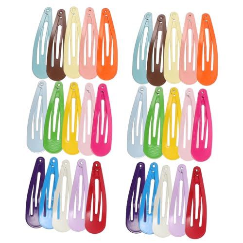 HAPINARY 80 Stück Metall Haarspangen Mit Druckknöpfen Bunte Clips Für Babys Und Mädchen Flexibel Haarschmuck Für Damen Frauen Und Erwachsene von HAPINARY