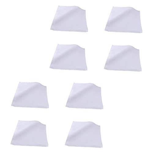 HAPINARY Badetuch Weiche Baumwolle Waschlappen 8stk Badetuch Jet 30x30cm Weiß Sanft Zur Haut von HAPINARY