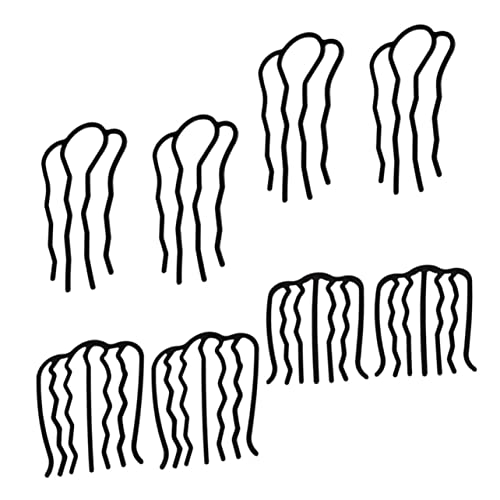 HAPINARY 8St U-Clip-Kamm hair styling haarclips hairpins haaraccessoires libelle haarspange Kämme für das Haarstyling von Frauen Haarstäbchen Haargabel Clips Eisenkämme für Haarfrauen Black von HAPINARY