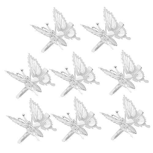 HAPINARY 8er Satz 3d Schmetterling Haarspangen Metall Haarschmuck Kopfschmuck Für Damen von HAPINARY