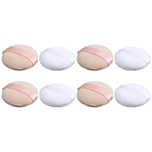 HAPINARY 8stücke Puderquaste Make-up Schwämme Lose Kosmetikpads Puff Für Damen Make-up Zubehör Flauschige Gesichts-make-up-schwämme Kosmetik-pad Für Puder Make-up von HAPINARY