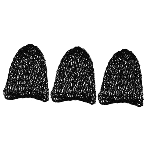 HAPINARY 3er-sets Polyester-mesh-haarnetze Für Frauen Schlaf-haarnetze Für Frauen Häkel-haarnetz Bequeme Schlafkappe 3 Stück * 3 von HAPINARY