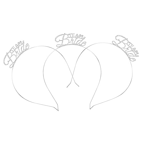 HAPINARY 9 Stk Haarschmuck Accessoires Für Mädchen Party Junggesellenabschied Kopfschmuck Haarbänder Für Damenhaar Gefälligkeiten Für Den Junggesellinnenabschied Silver von HAPINARY