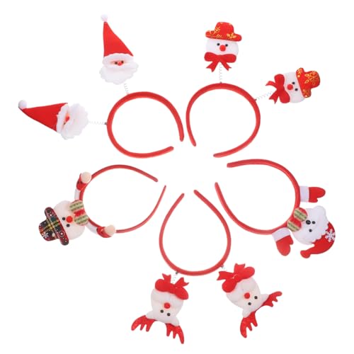 HAPINARY 9er-pack Haarband Haargummis Für Kinder Stirnbänder Motto-party-kopfschmuck Haarreifen Für Kinder Weihnachtskopfschmuck Elch Haarreifen Krawatte Stirnband Fräulein von HAPINARY