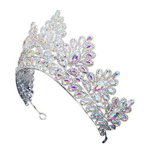 HAPINARY Strass Hochzeit Krone Legierungskrone Braut Stirnband Handgefertigtes Kronendekor Krone Dekoration von HAPINARY