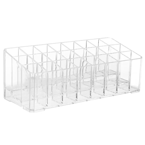 HAPINARY Acryl Lippenstifthalter Organizer Transparent Kosmetik Aufbewahrungsbox Lippenstiftständer Mit Fächern Für Lippenstifte Und Lipgloss von HAPINARY