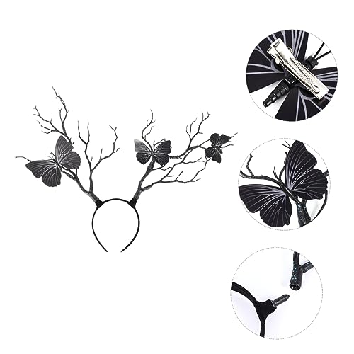 HAPINARY Haarreif Mit Geweih in Form Eines Baumzweigs Haarschmuck Für Damen Modisches Stirnband Party-haarband Stirnband Für Mädchen Zufällige Farbe von HAPINARY