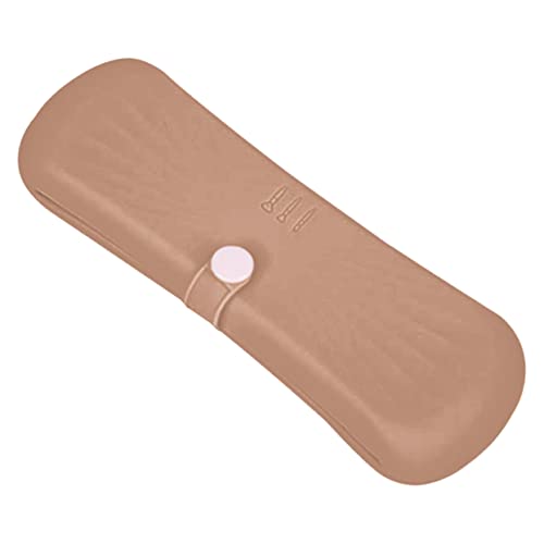 HAPINARY Reise Kosmetik Pinsel Tragbare Aufbewahrungstasche Für Make-up Leicht Und Geräumig Für Damen Geschäftsreisen Und Braun von HAPINARY