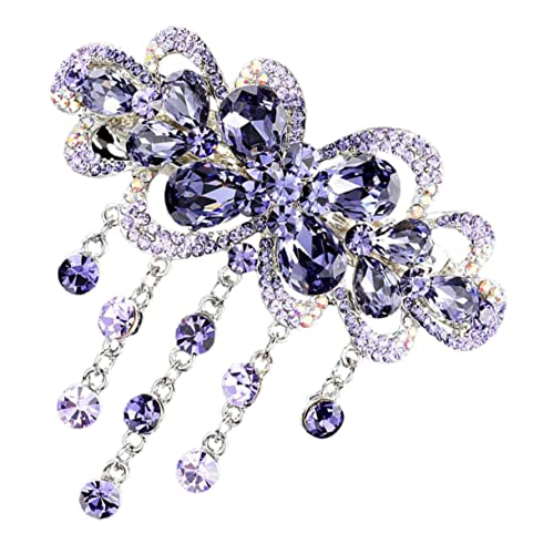 HAPINARY Automatische Strass Haarspange Für Frauen Zartes Haaraccessoire Kopfschmuck Für Hochzeiten Und Partys Geeignet Für Dickes Und Dünnes Haar Stilvolles Design von HAPINARY