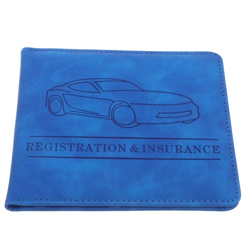 HAPINARY Autoversicherungs Und Zulassungshalter Aus Pu-Leder Für Fahrzeuglizenzdokumente Autodokumentenhalter Mit Karten Und Führerschein-Organizer Für Reisezubehör Und von HAPINARY