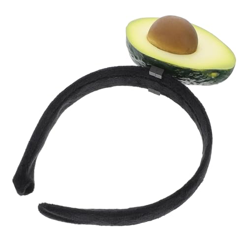 HAPINARY Avocado Stirnband Grün Frucht Haarband Party Kostüm Accessoire Realistisch Für Geburtstag Halloween Kopfbedeckung Live Streaming von HAPINARY